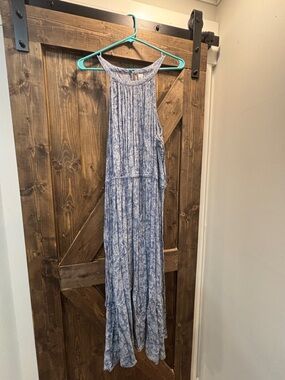 Old Navy Blue Floral Midi-Dress